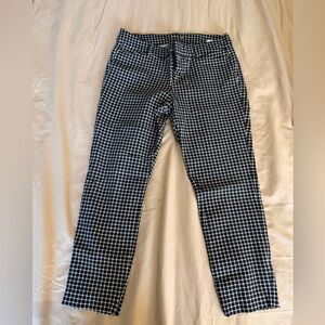 Women’s Black and White Checkered Pants